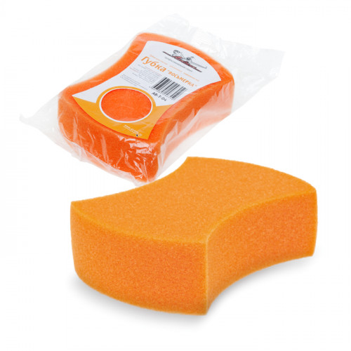 Губка для мытья "восьмерка" оранжевая (AIRLINE) AB-T-04